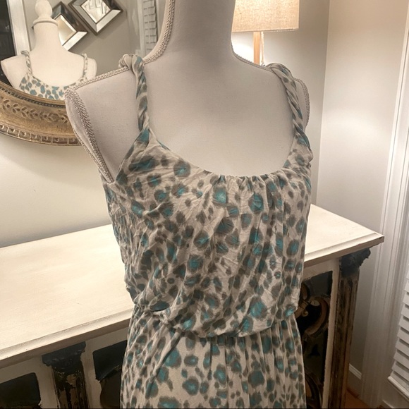2/$30 Ann Taylor LOFT Stunning Long Animal Print Gown Dress Small S - Picture 4 of 7
